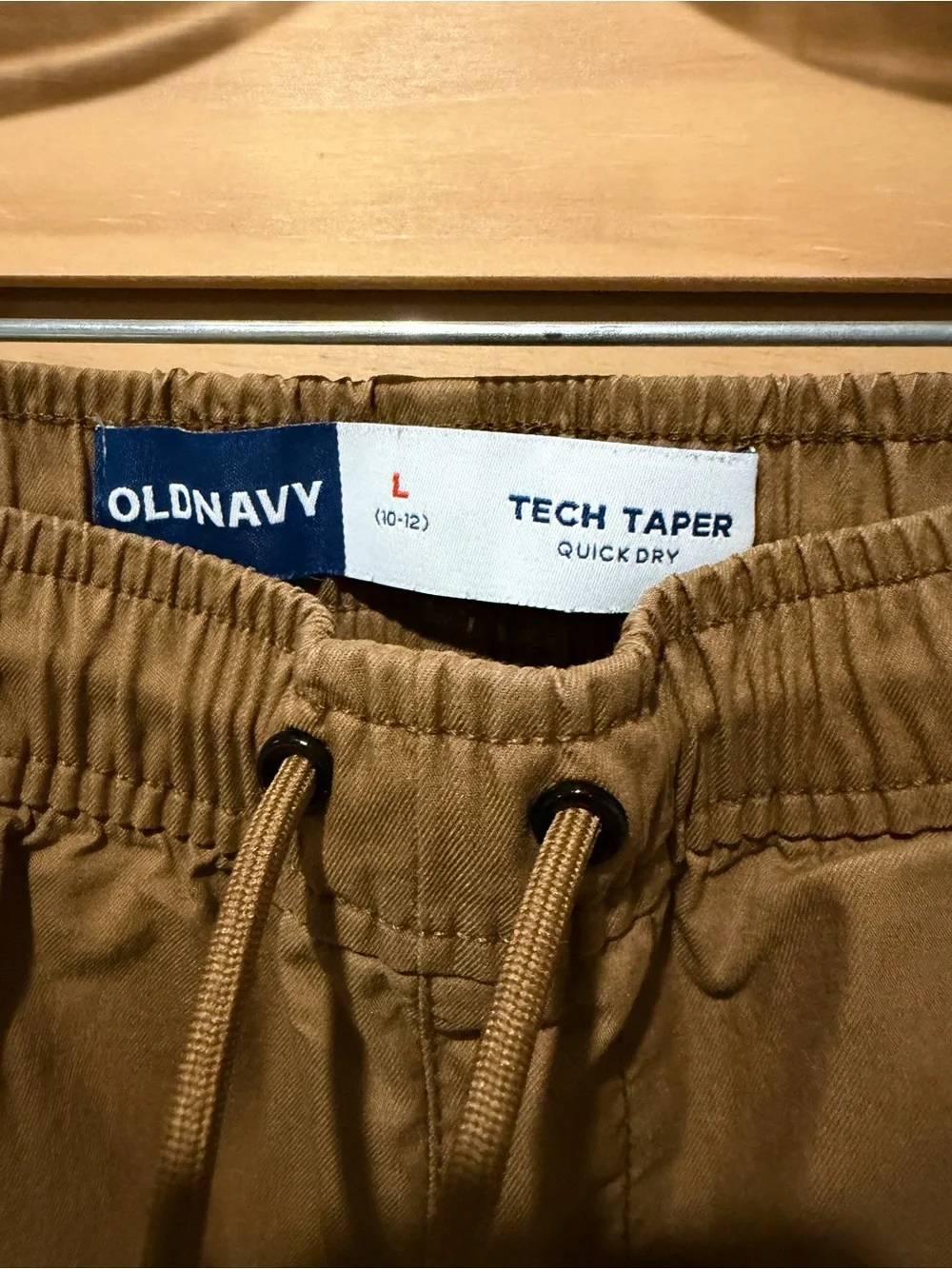 Old Navy Kids Boys Tech Joggers Khaki Brown